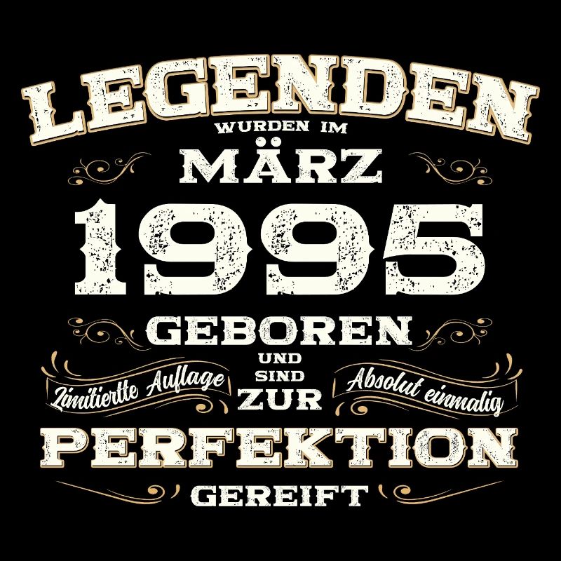 30. Geburtstag Geschenk Mann Original März 1995
