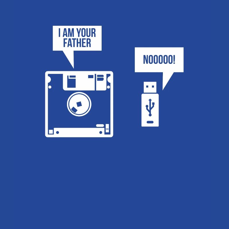 USB Floppy Disk I am Your Father Computer Nerd