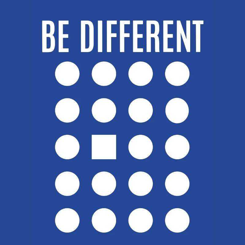 Be different, Square among Circles
