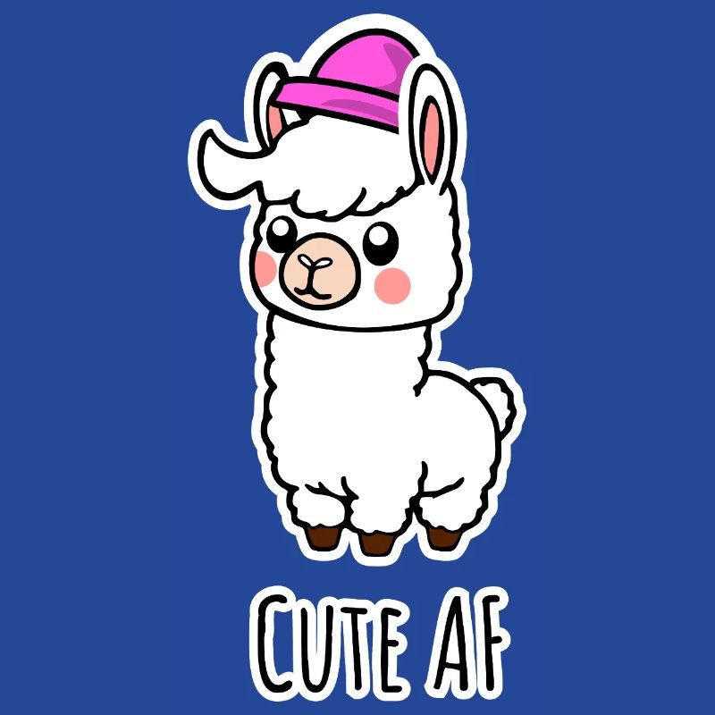 Cute AF Lama Baby oder Alpaka