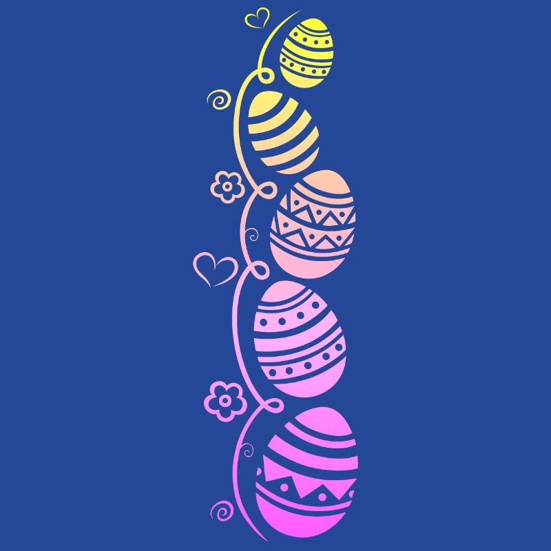 Colorful Easter eggs for Easter