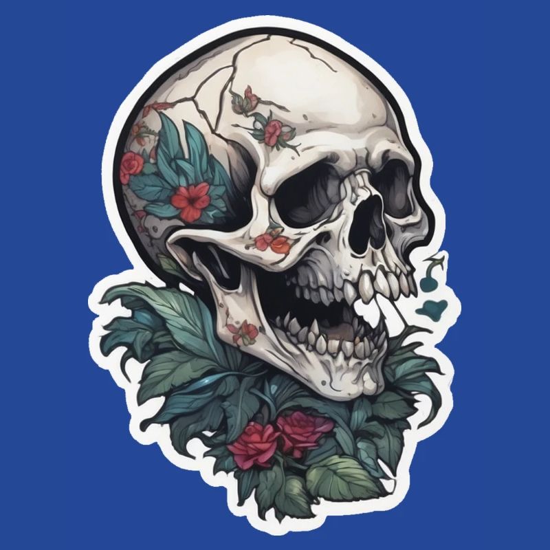 Conception de crâne d’impression de tatouage