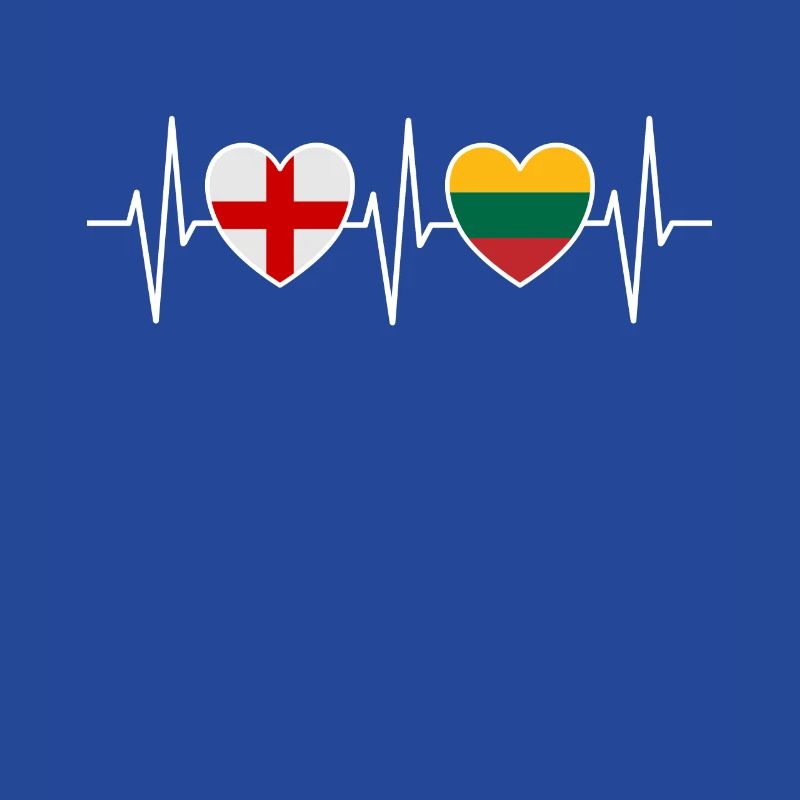 Drapeaux de l’Angleterre et de la Lituanie drapeaux lituaniens