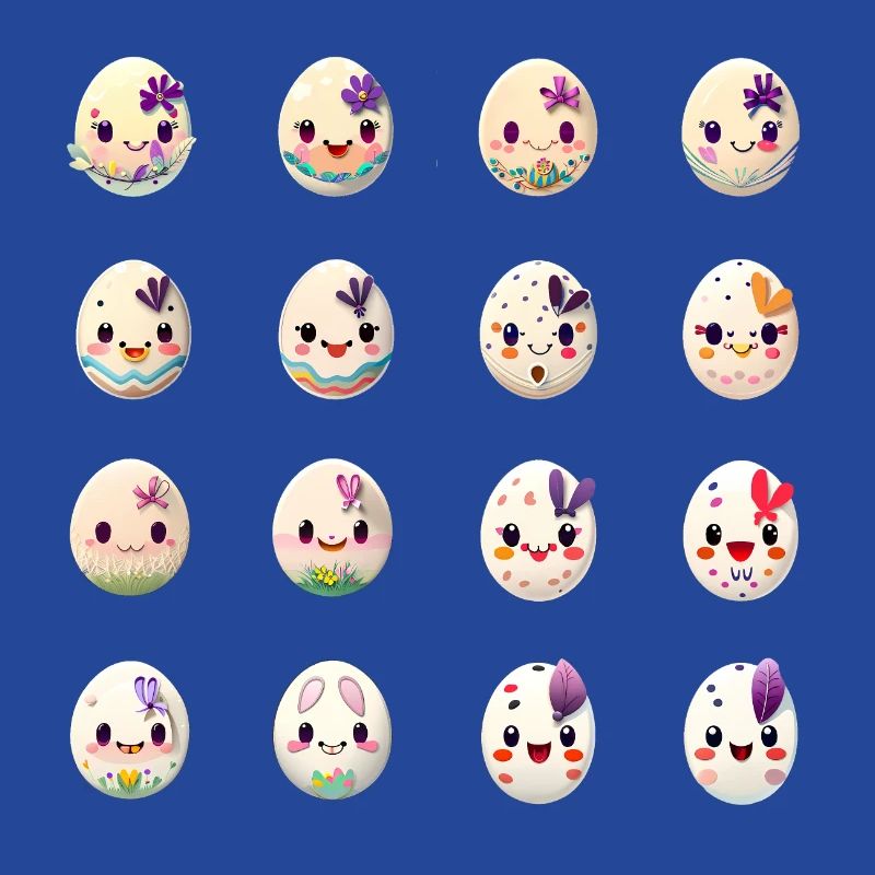 Easter Egg with Face Easter Eggs Character