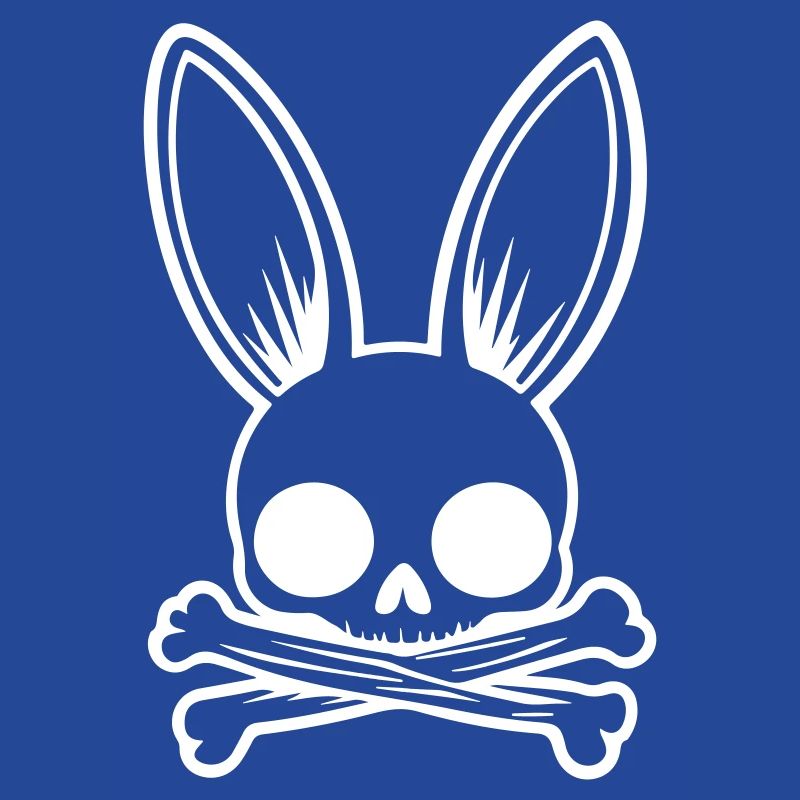 Bunny Funny Easter Skull