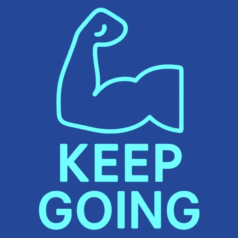 Durchhaltearm Keep Going