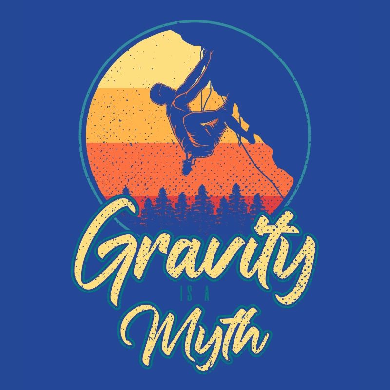 Schwerkraft ist ein Mythos Klettern Boulder Kletterer