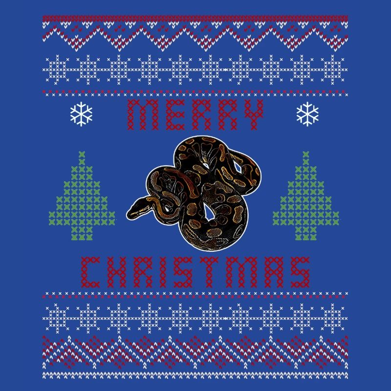 Ball Python Snake Owner Christmas Sweater