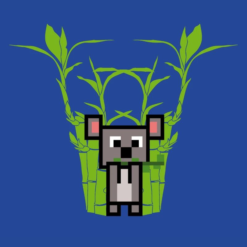 Koala eats Bamboo