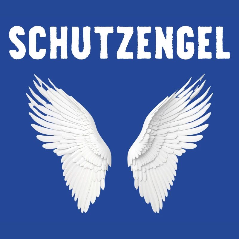 Ich bin ein Schutzengel mit Flügeln ein Engel