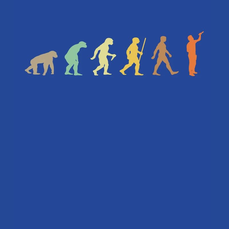 Malerei Retro Künstler Kunst Evolution Farbpalette