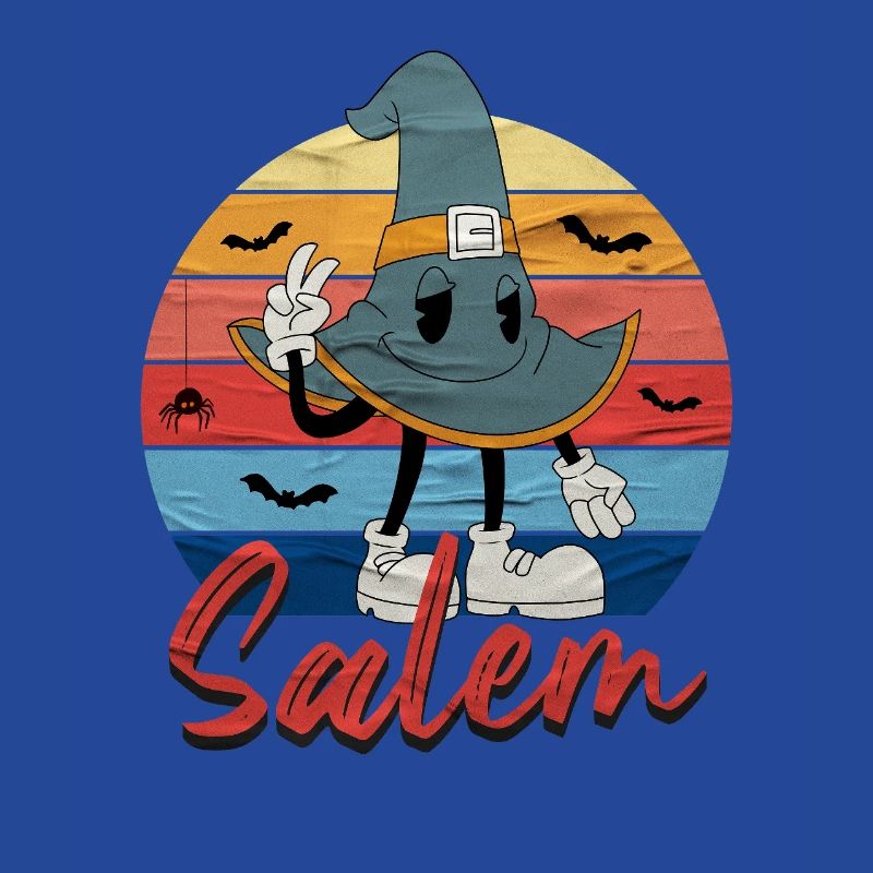 Whimsical Witch Hat with Salem Text