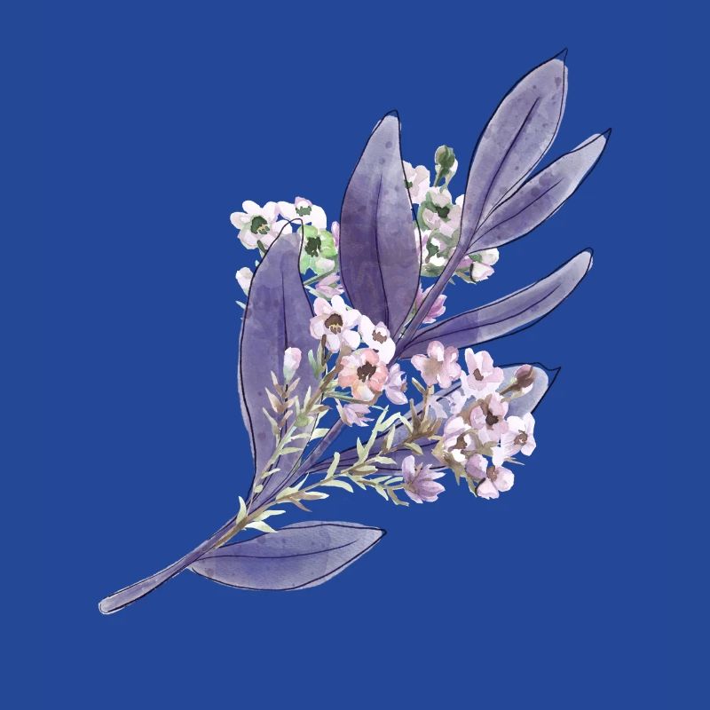 Lila Lavendel Blumenmuster