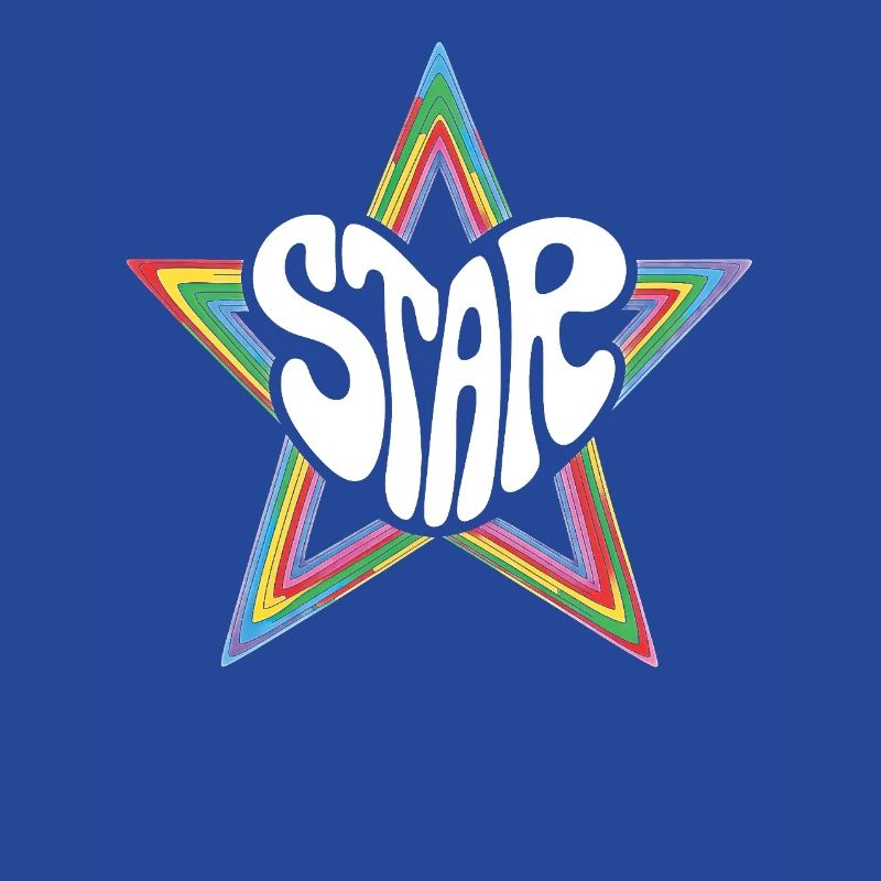 Star de l’espace Arc-en-ciel psychédélique