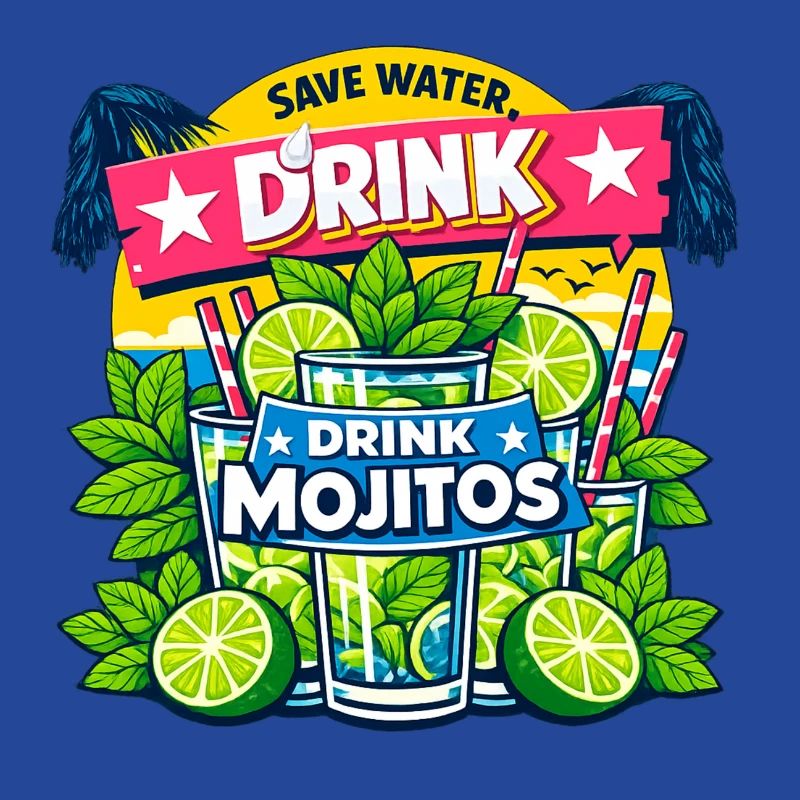 Spar das Wasser, trink Mojitos
