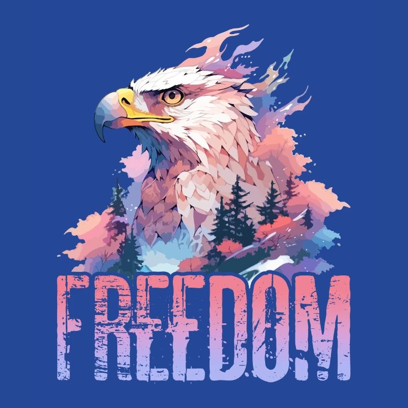 Eagle Freedom Eagle Head Nature Wilderness Trees Mountains