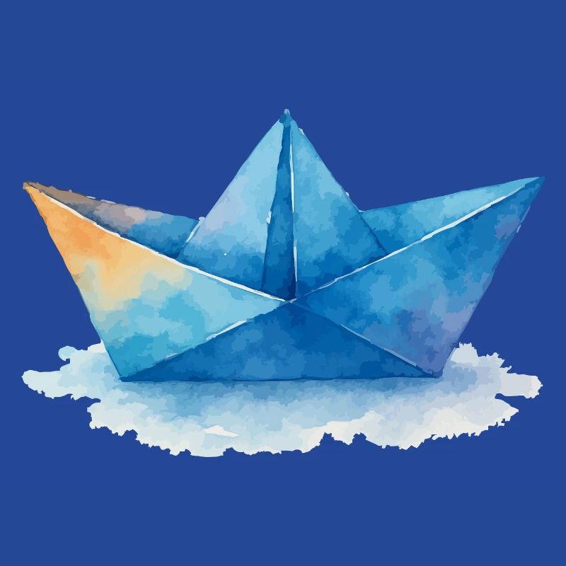 papierboot aquarell
