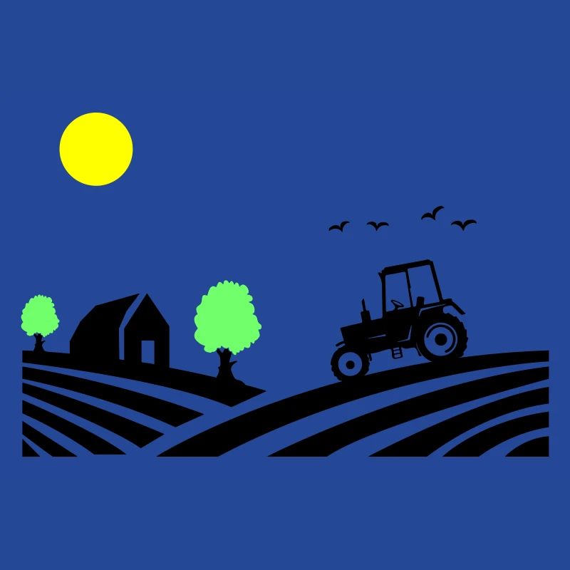 Ferme de tracteurs