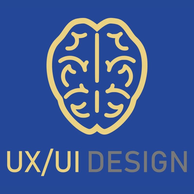 UX UI Design Logo Brain Thinking Programming