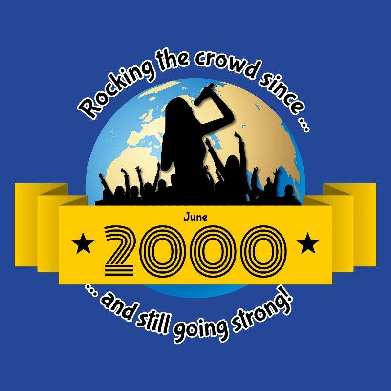 25. Geburtstag Rocking the crowd since 06/2000