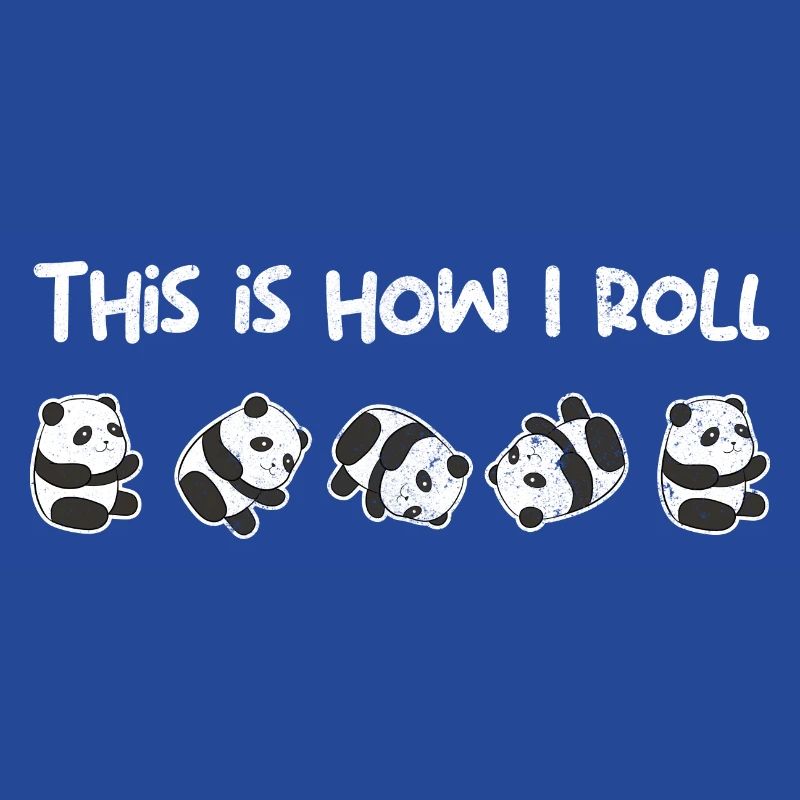 Panda Bär Rollen So Rolle Ich I Geschenk