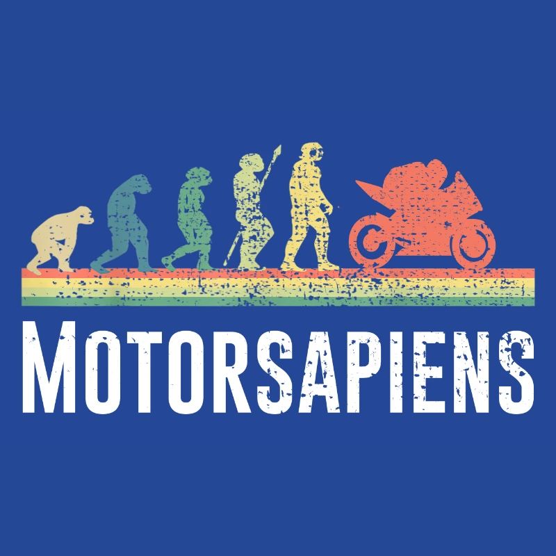 Motorcycle Evolution Motorsapiens Gift Humor fun