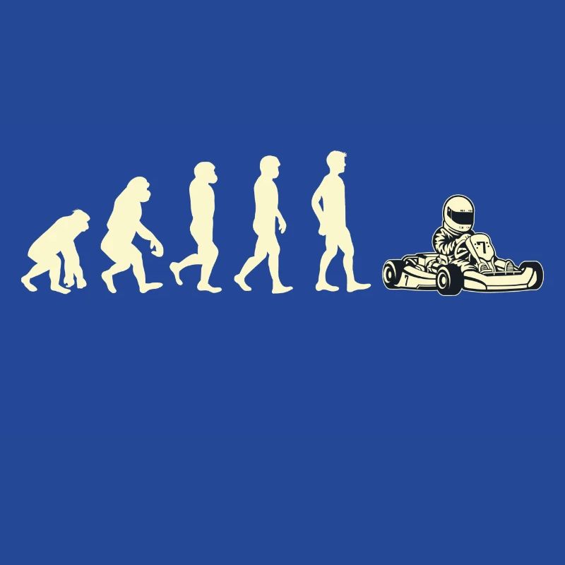 Geschenk Shirt kart evolution