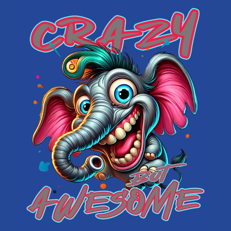 Crazy but Awesome – Elephant Comic Style
