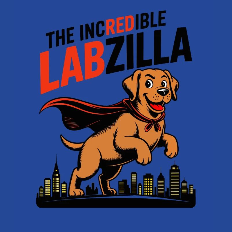 Labzilla – Labrador roux en mode monstre