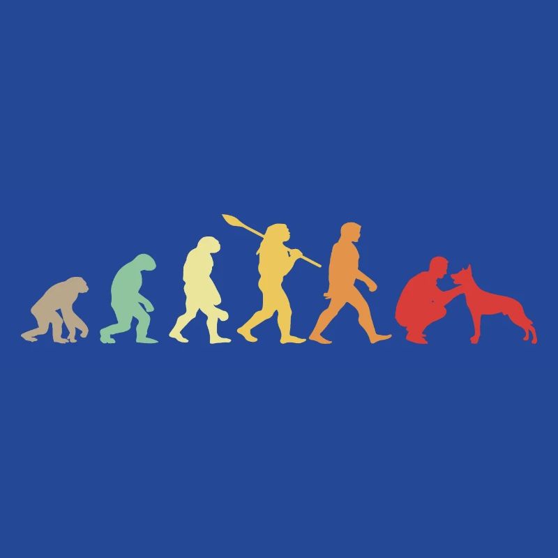 Evolution Funny Belgian Shepherd Dog Malinois