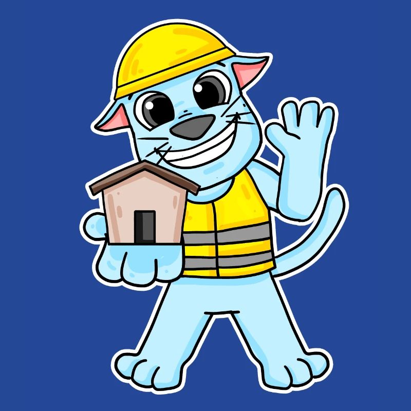 Cadeau de construction de maison de chat constructeur