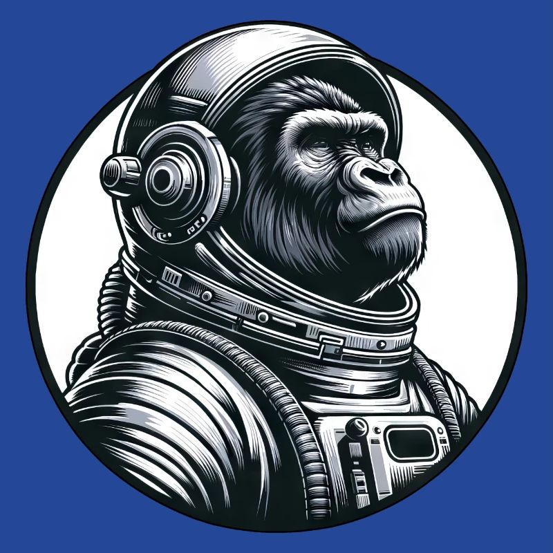 Astronaute chimpanzé dans l’espace