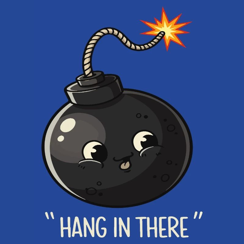 Kawaii Exploding Bomb Comic Design