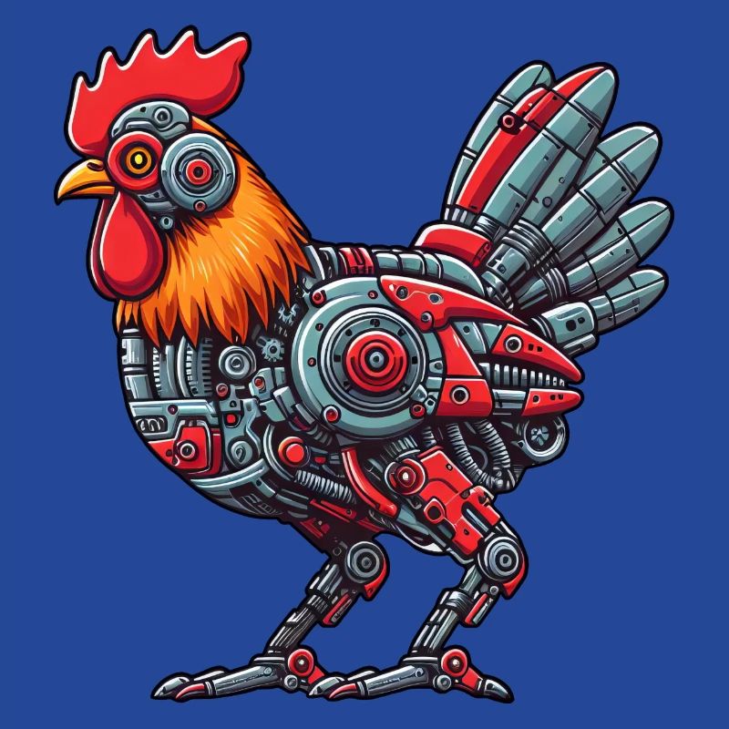 Poulet & Coq Cyborg Conception de Robot