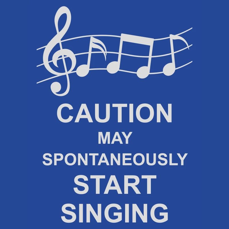 may spontaneously start singing
