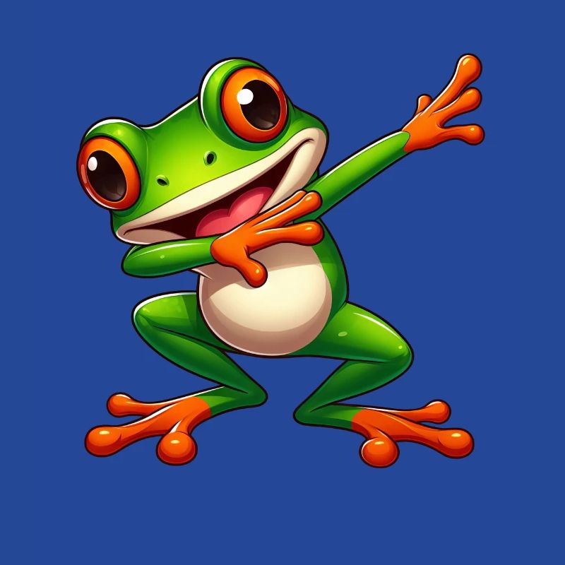 Cool Frog Dabbing Style Crapaud