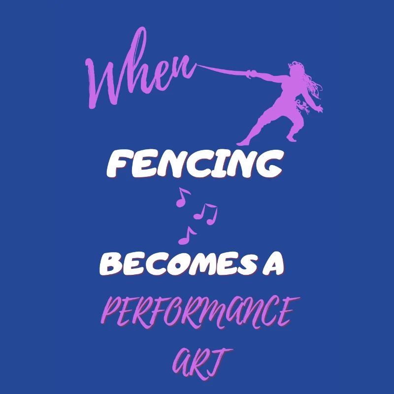 When fencing becomes a performance art
