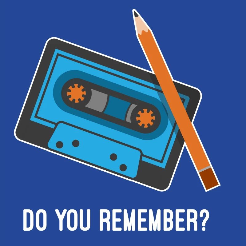 Que tu remember ? Cassette et crayon Fun Design