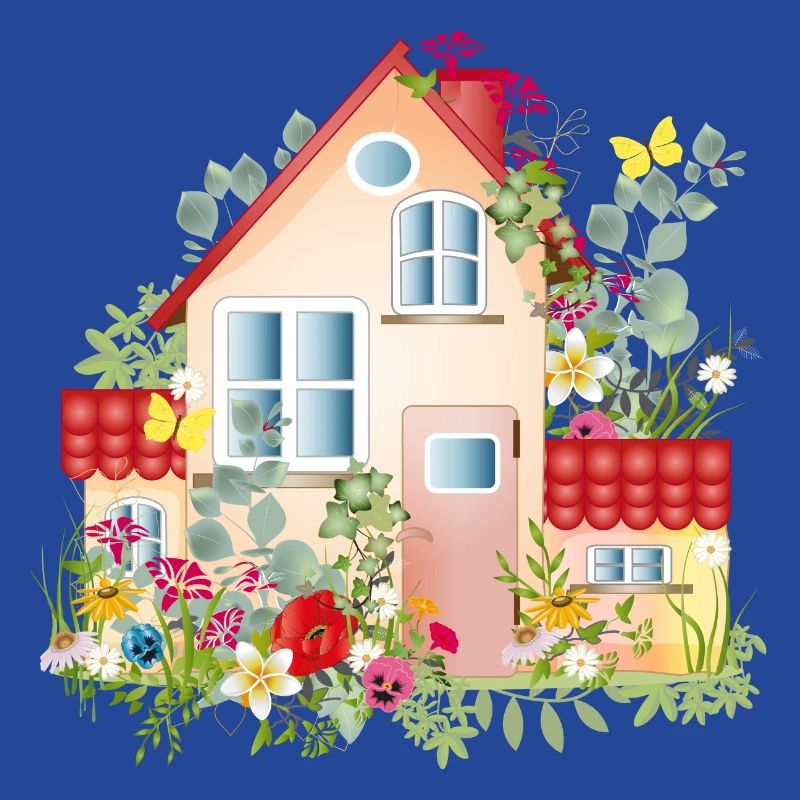 bunte Villa mit üppigen Garten - Ein Traumhaus