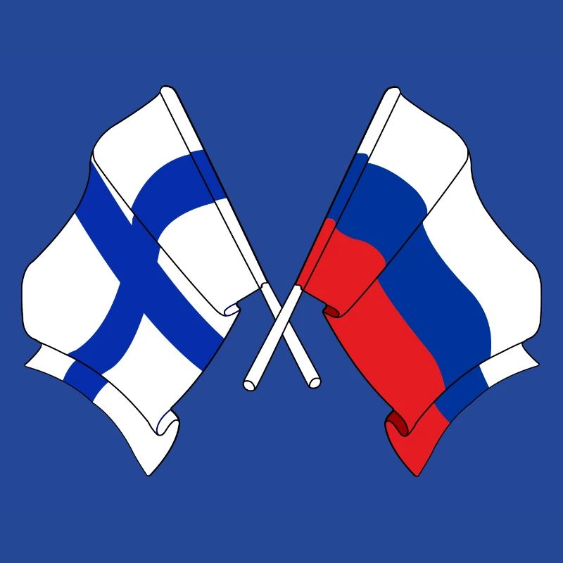 Drapeau de la Finlande, drapeau de la Russie