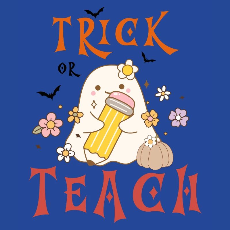 Halloween-Lehrer austricksen oder unterrichten