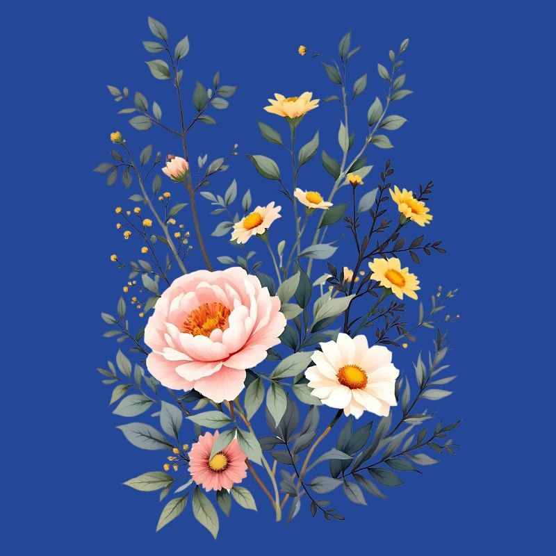 Boho Blumen – Blühende Harmonie
