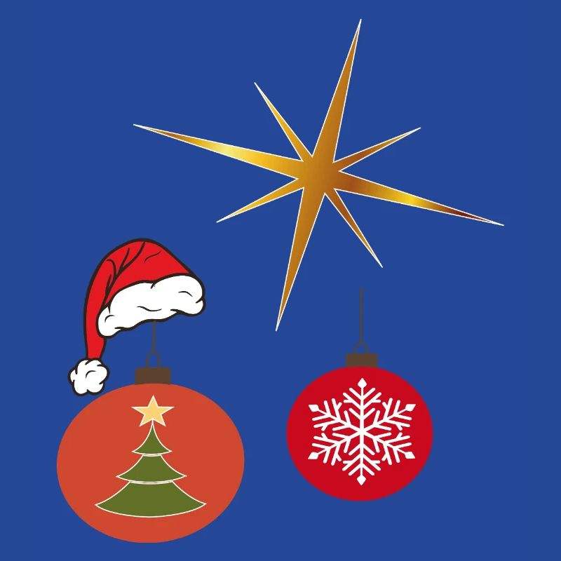 Weihnachtsstern und Weihnachtskugel