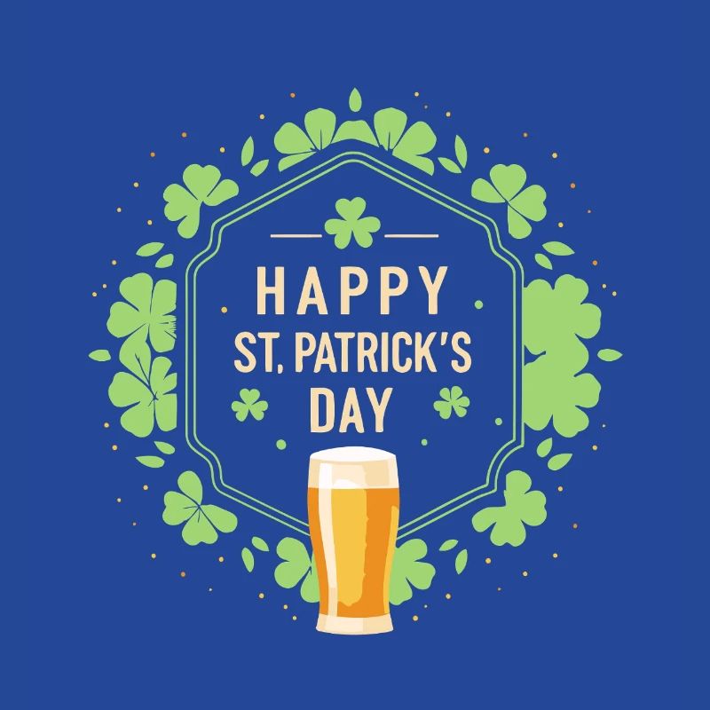Saint Patrick Bière et Trèfles