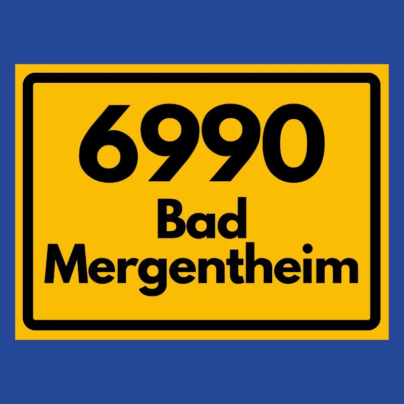OLD POSTCODE POSTCODE RETRO 6990 BAD MERGENTHEIM