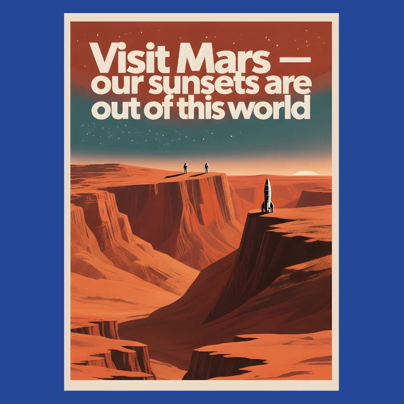Visiter Mars | Tournée spatiale rétro
