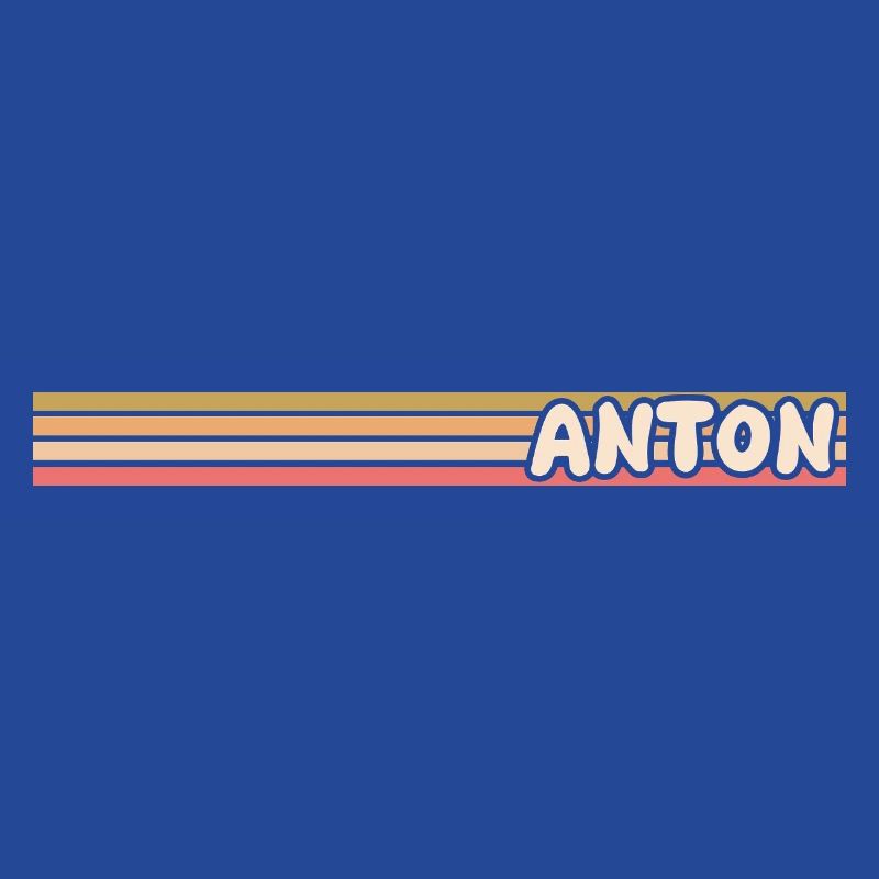 Nostalgic retro design named Anton