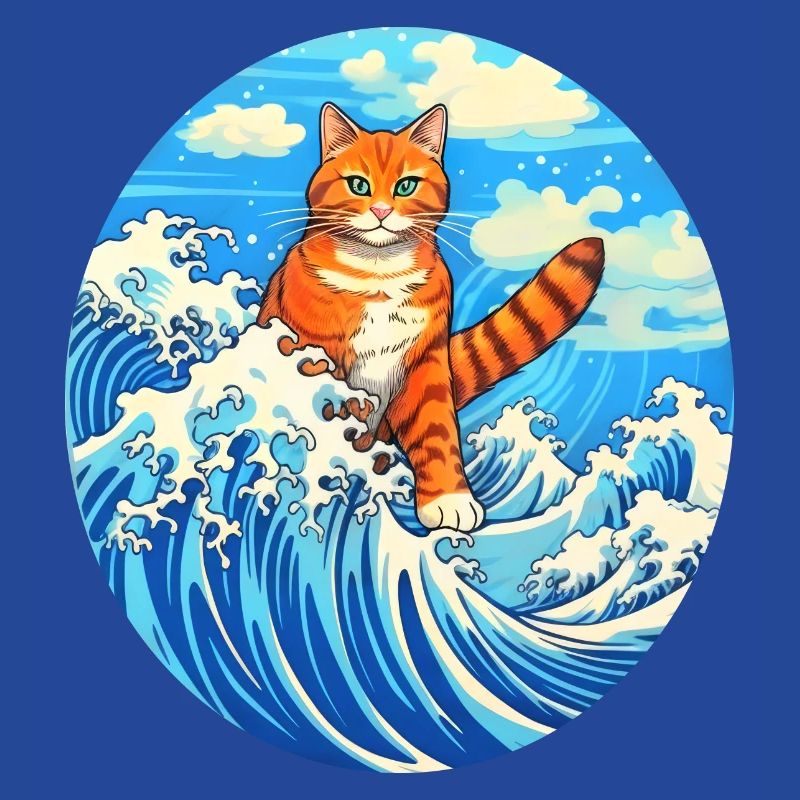 Surfende Katze #cat