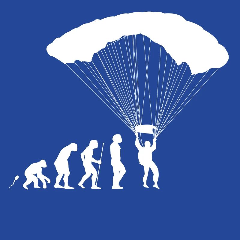 Fallschirmspringen Evolution Fun Shirt