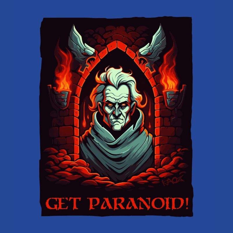 Paranoïa de donjon et un gars effrayant